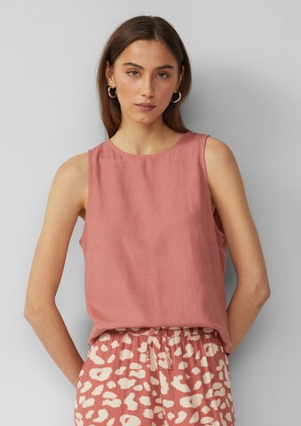 QS Blouse in Oranje: voorkant