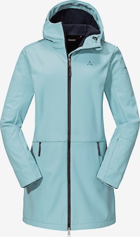 Schöffel - Sobretudo outdoor 'Essex' em azul: frente