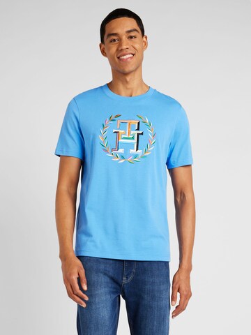 TOMMY HILFIGER T-shirt 'Laurel' i blå: framsida