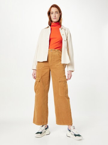 NEON & NYLON Loose fit Cargo Pants 'LASH' in Orange