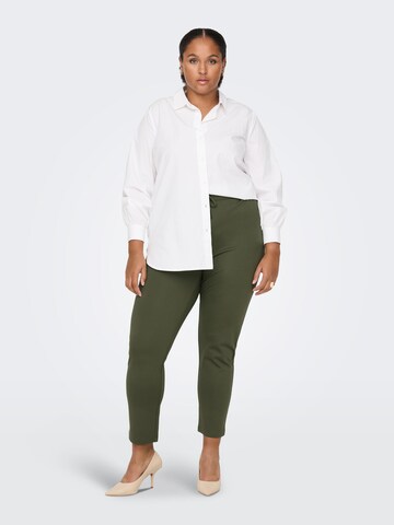 ONLY Carmakoma Tapered Broek 'Goldtrash' in Groen