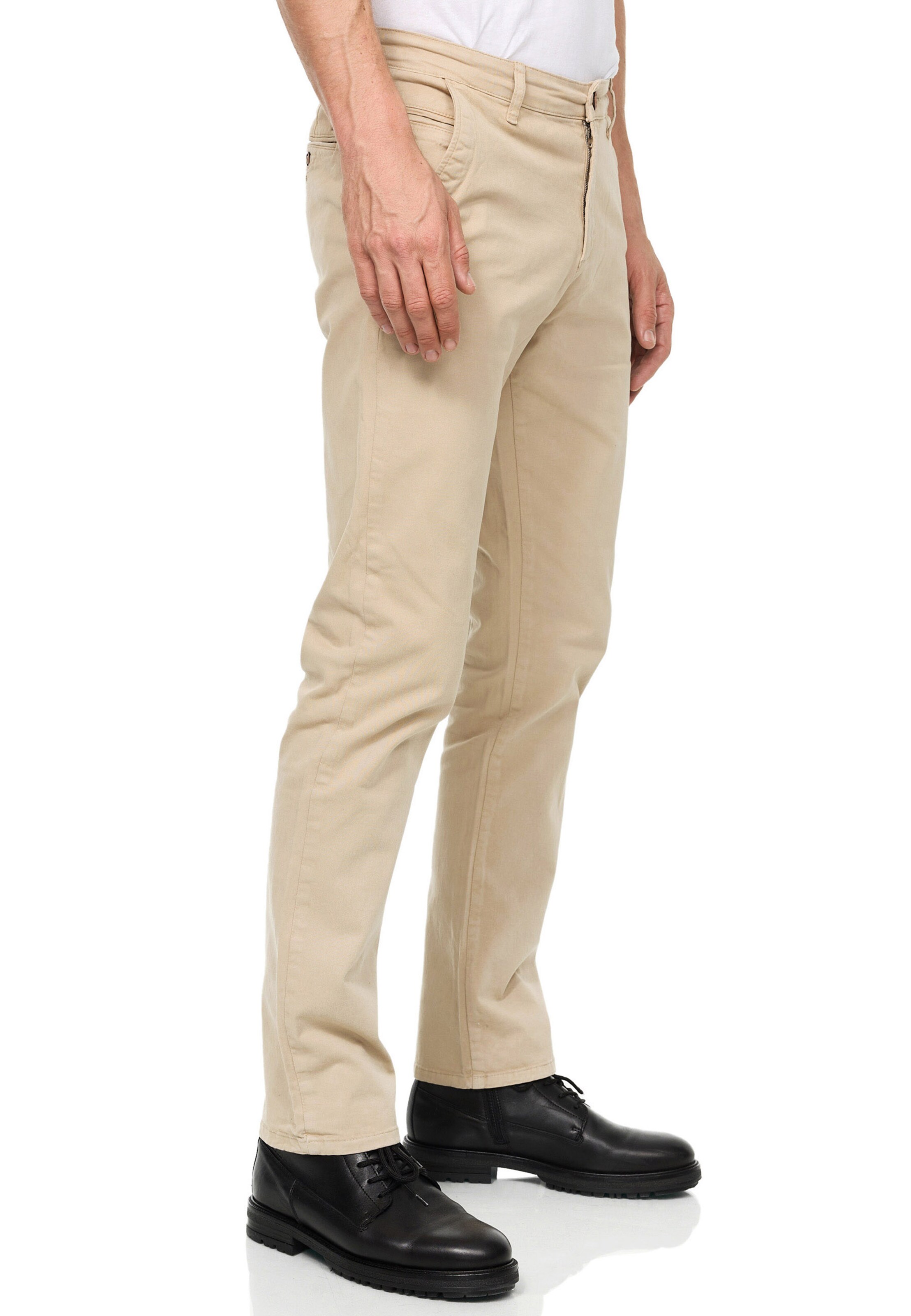 Rusty Neal Slimfit Chinohose in Beige