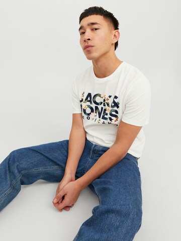 JACK & JONES Tričko 'BECS' – bílá
