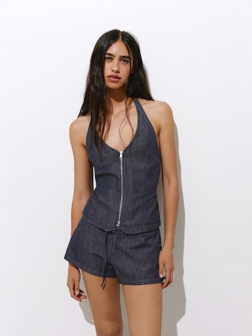 Pull&Bear Top – modrá: přední strana
