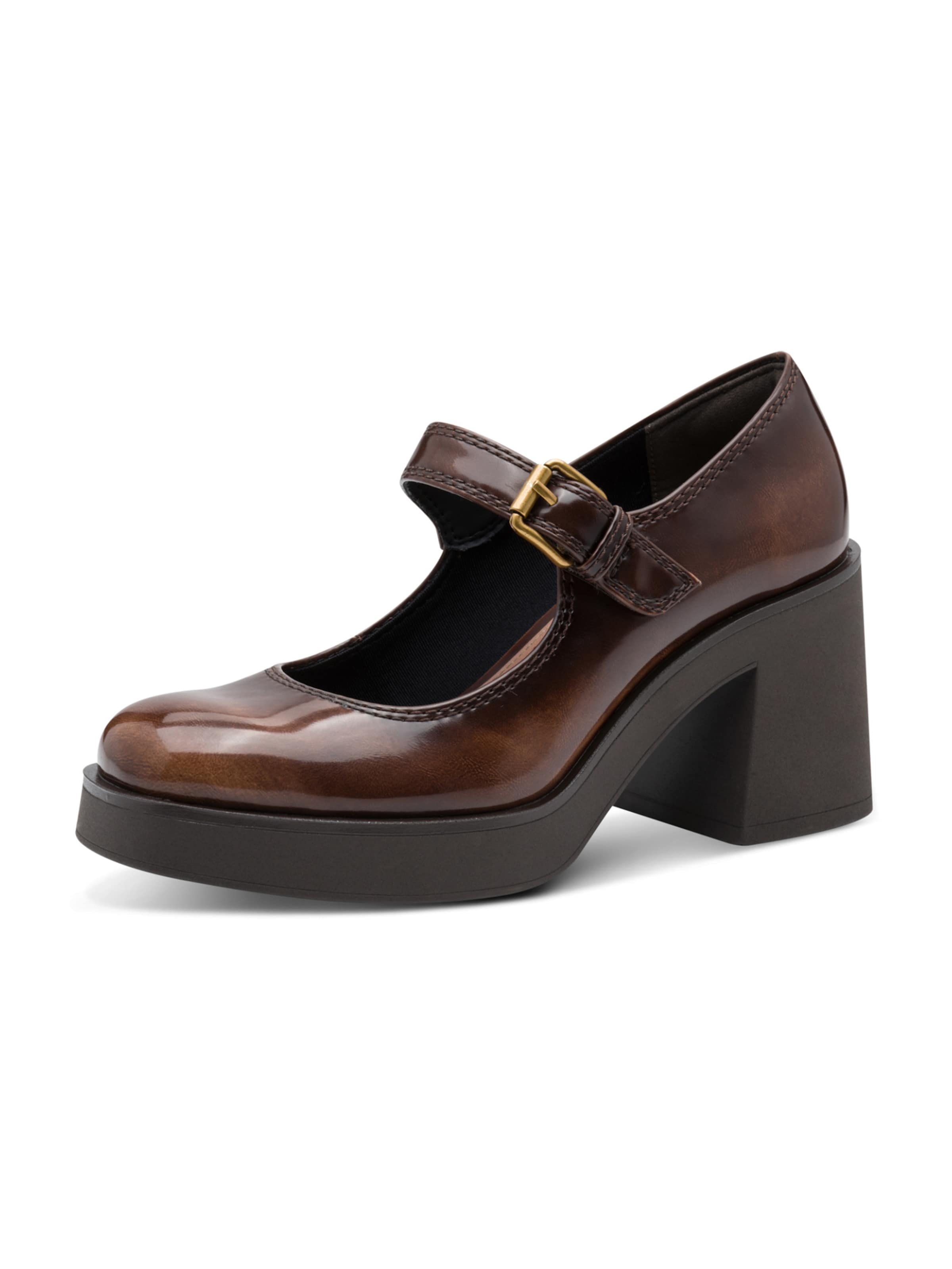 Tamaris Официални дамски обувки в кафяво: отпред