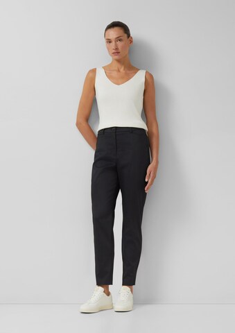 s.Oliver Tapered Broek in Zwart