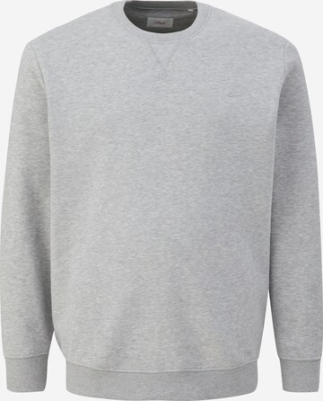 s.Oliver Men Big Sizes Sweatshirt in Grau: predná strana