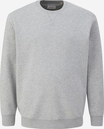 s.Oliver Men Big Sizes Sweatshirt in Grey: front