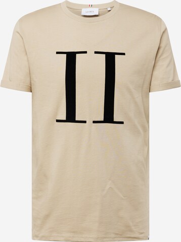 Coupe regular T-Shirt 'Encore' Les Deux en beige : devant