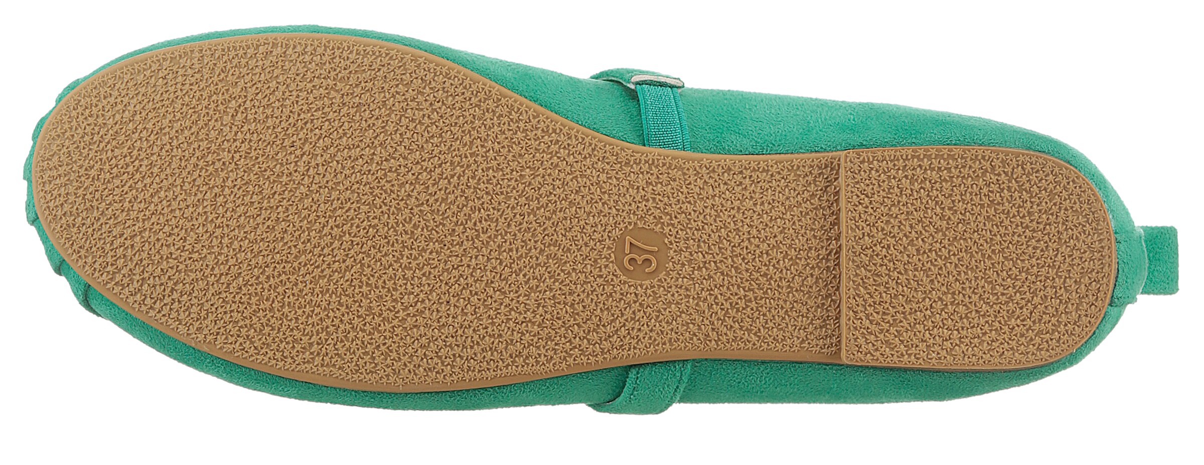 Aniston Ballet Flats with Strap in Green