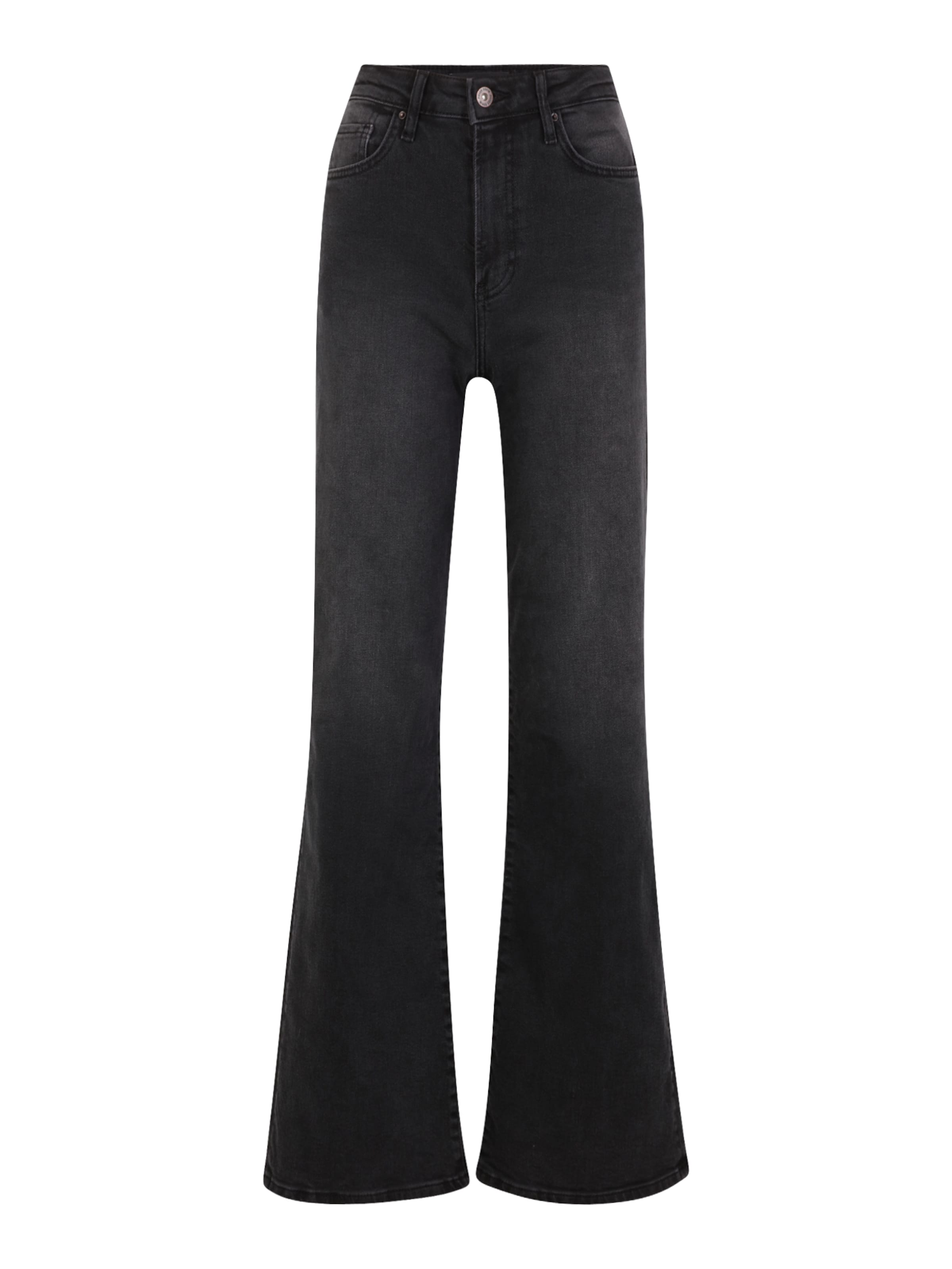 PIECES Flared Τζιν 'FLIKKA' σε μαύρο: μπροστά