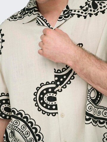 Only & Sons Comfort fit Overhemd 'ONSAustin' in Grijs