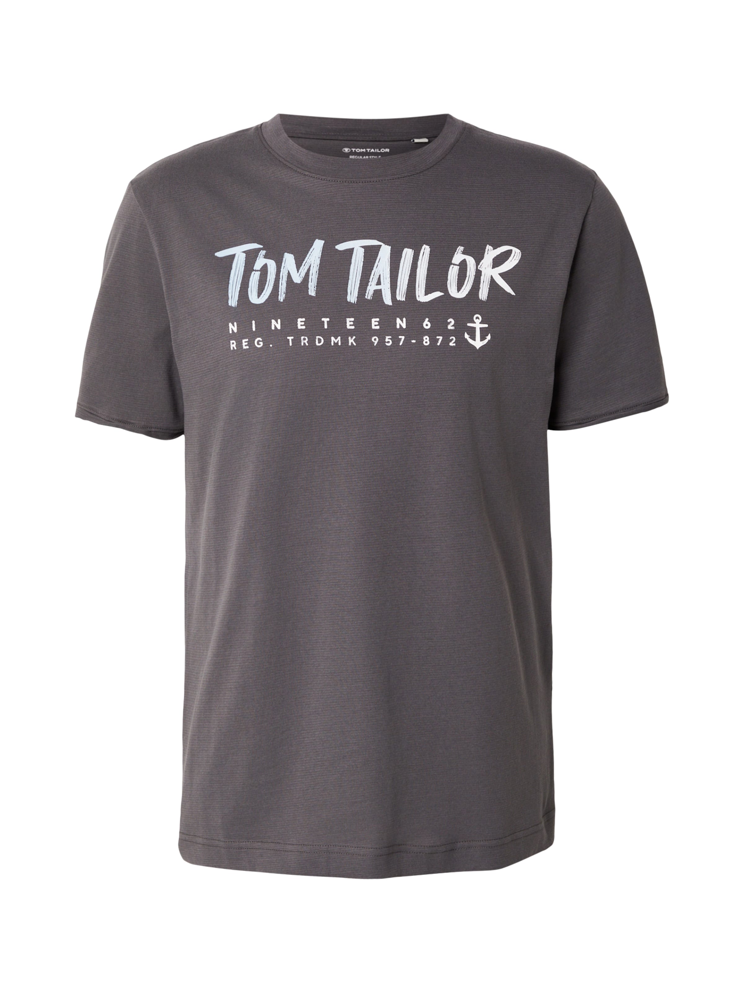 T-Shirt TOM TAILOR en gris : devant