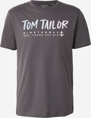 TOM TAILOR Shirt in Grey: front