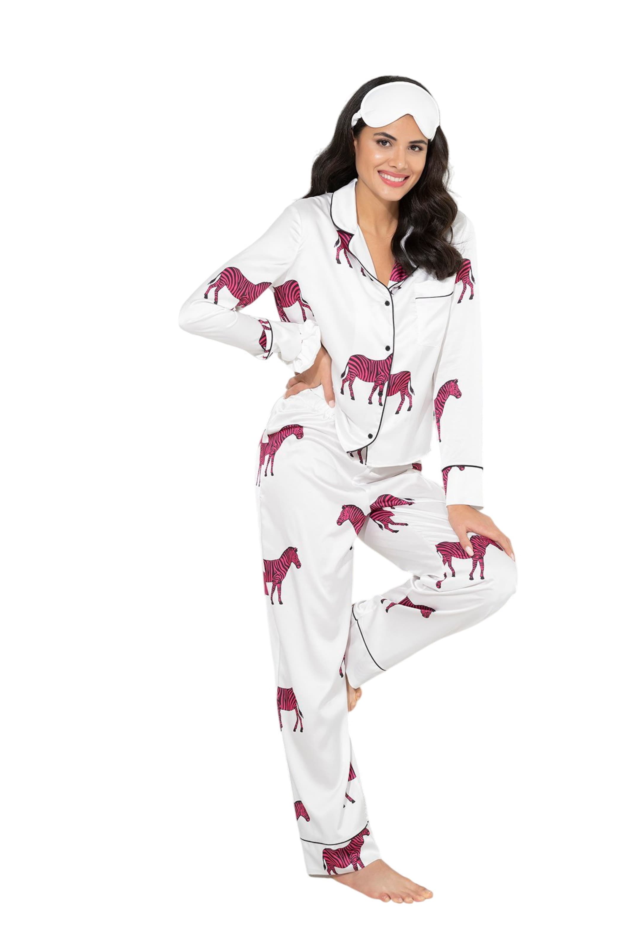For You Moda Pajama in White: front