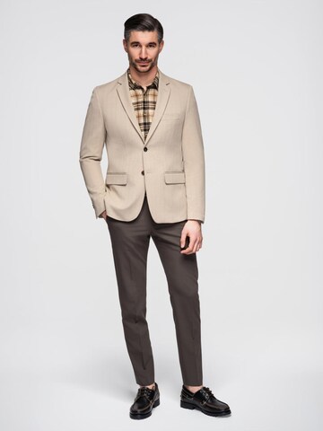 Coupe regular Veste de costume Ombre en beige