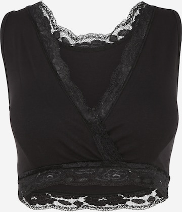 JoJo Maman Bébé - Bustier Sujetador de lactancia en negro: frente