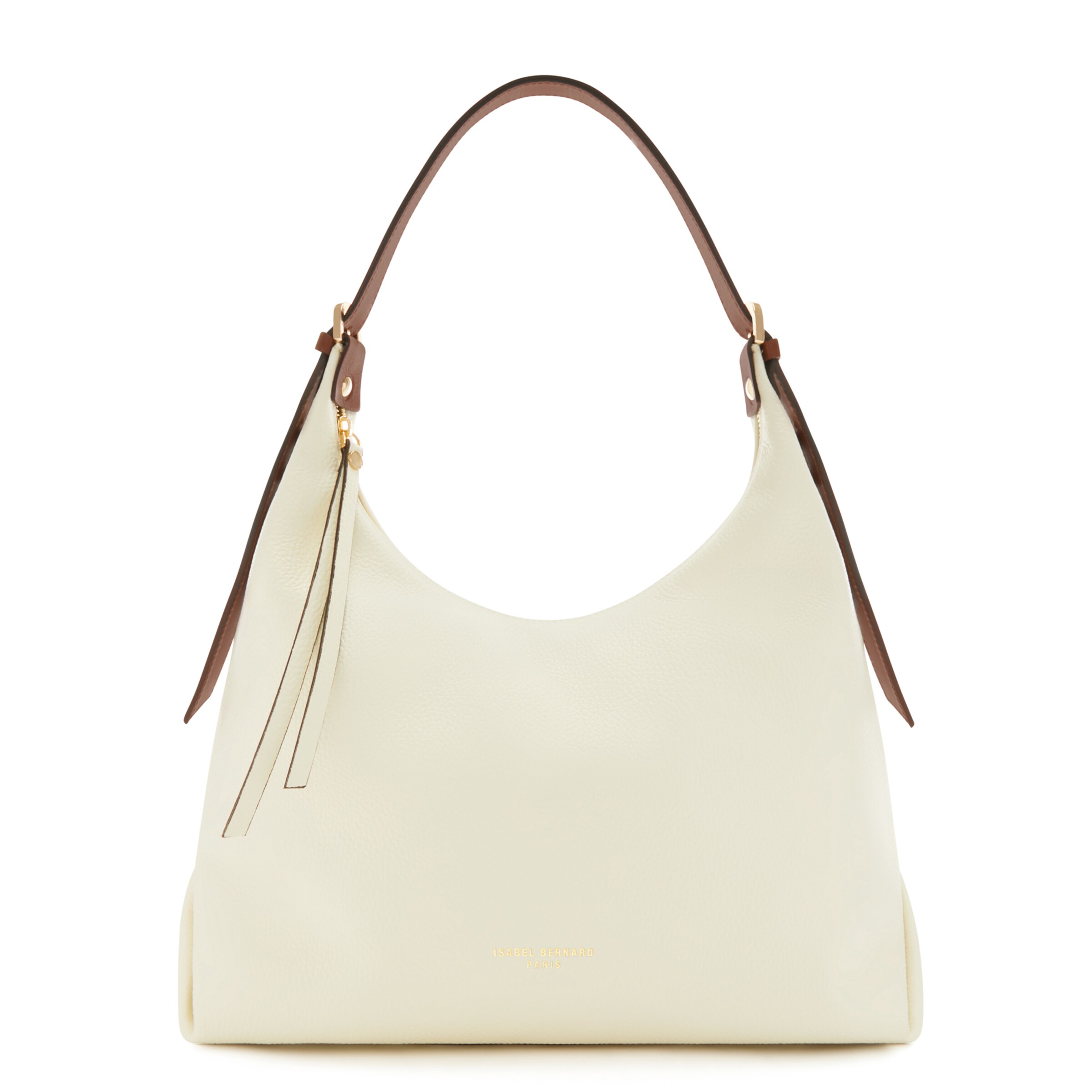 Isabel Bernard Schultertasche in Beige: Vorderseite