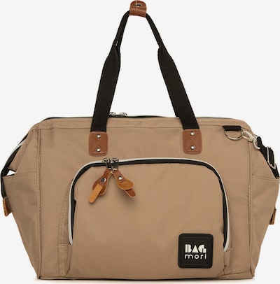Bagmori Wickeltasche in beige / braun / schwarz / weiß, Produktansicht