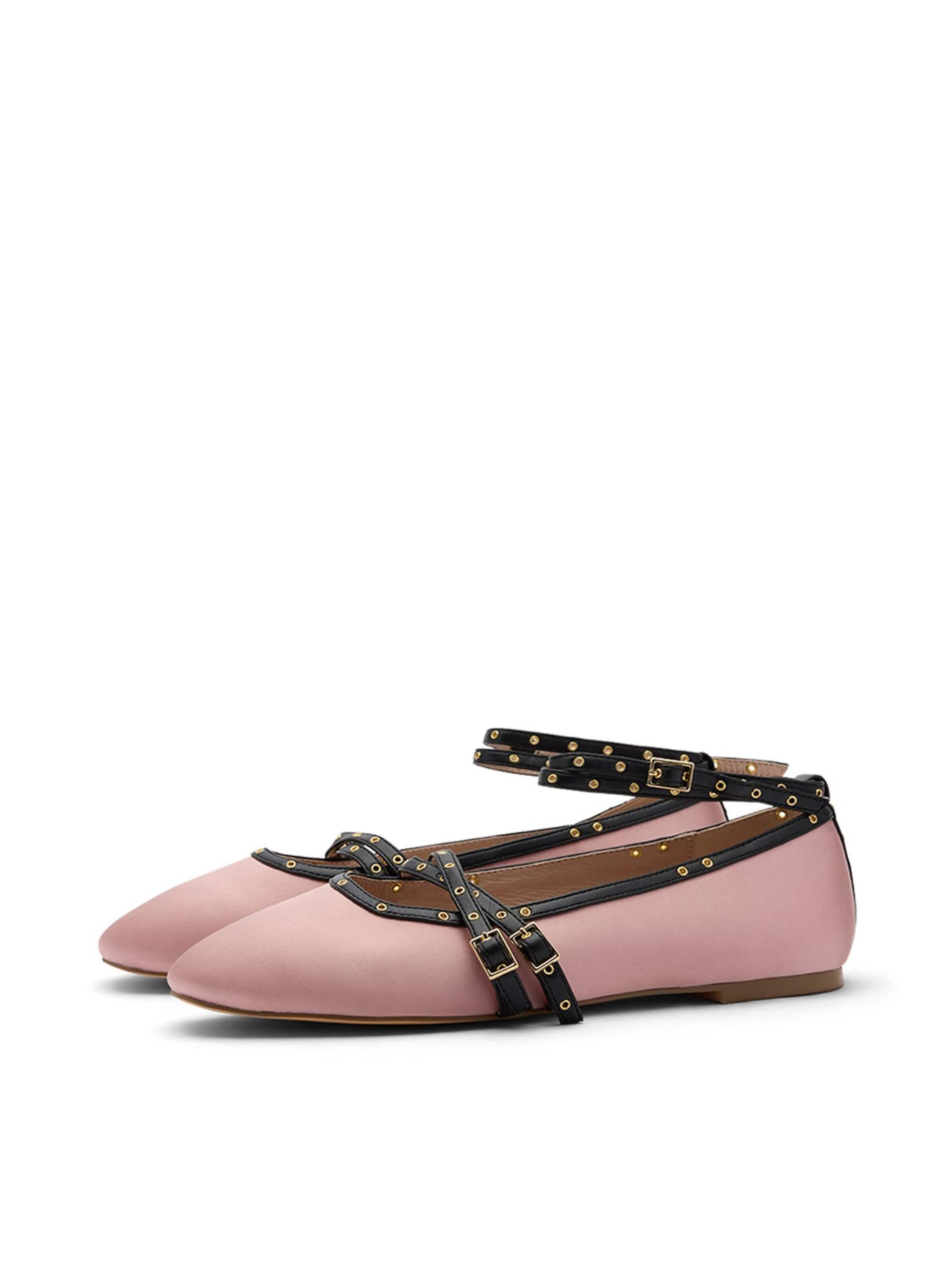 SACHA Ballerina met riempjes in Roze