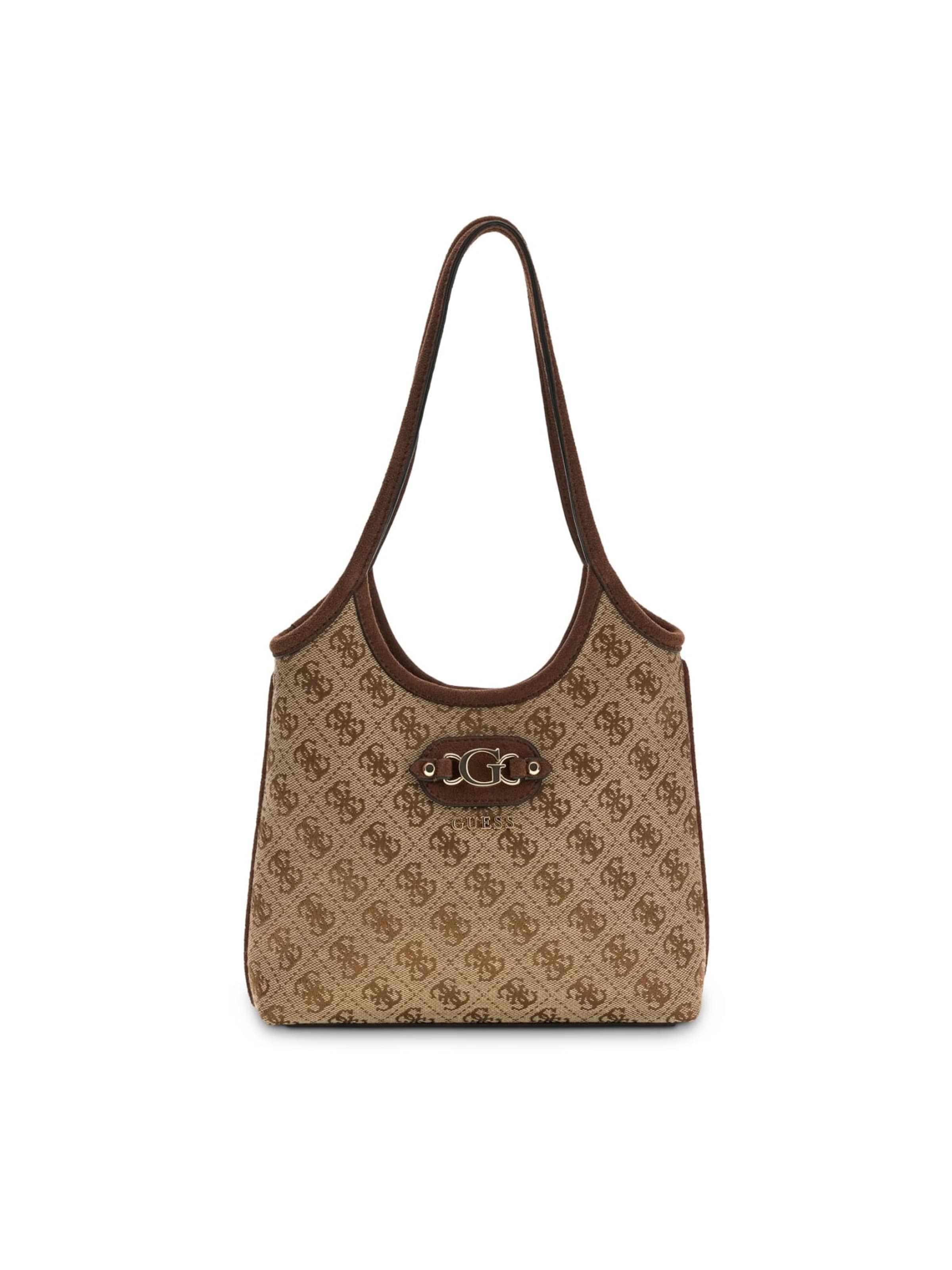 GUESS Schultertasche 'Samantha' in Braun: Vorderseite