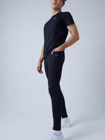 Coupe slim Pantalon de sport 'Long Running Tights' SPORTKIND en noir