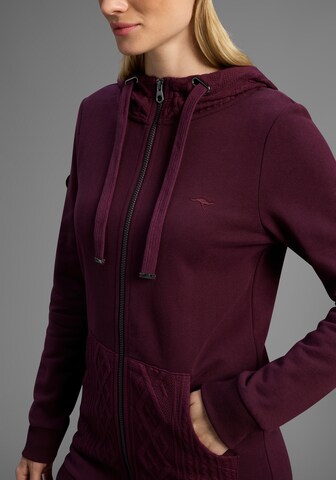 KangaROOS Zip-Up Hoodie in Purple
