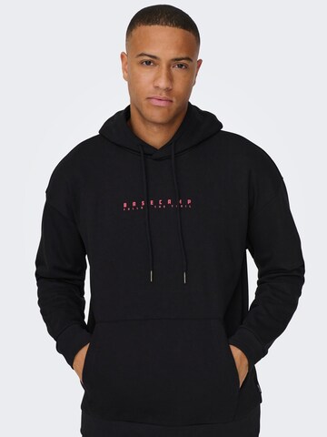 Only & Sons Sweatshirt 'TYLAN' in Black