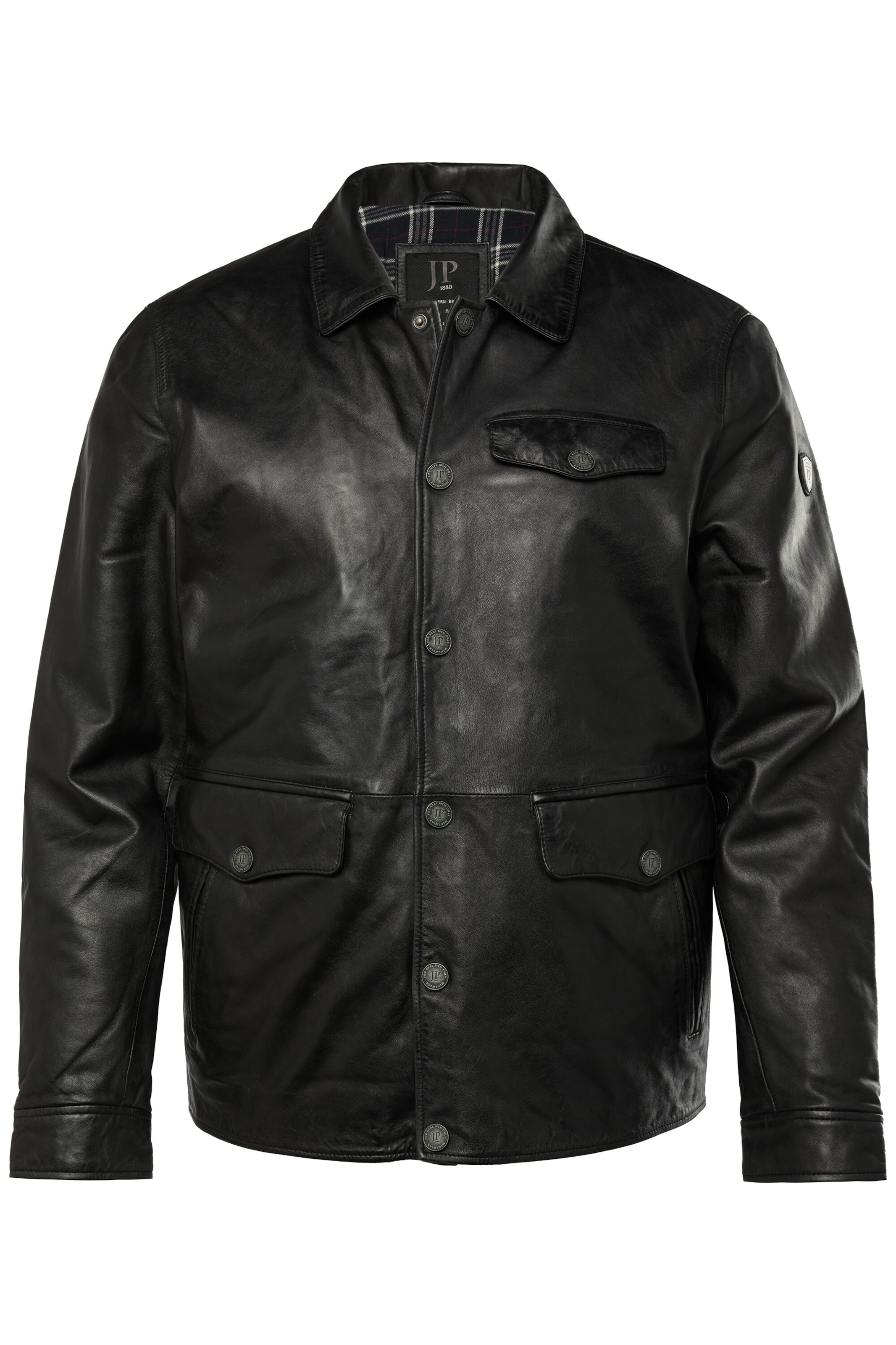 JP1880 Tussenjas in Zwart: voorkant