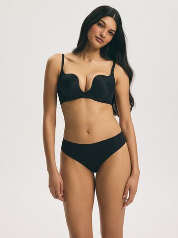 ESOTIQ - Push-up Sujetador 'Push-up-BH Claudia, Plunge-Dekolleté, herausnehmbare Polster' en negro