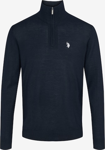 U.S. POLO ASSN. Trui 'Mason' in Blauw: voorkant