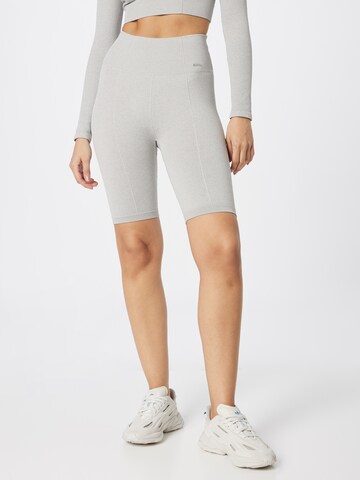 Skinny Pantaloni sportivi di aim'n in grigio: frontale