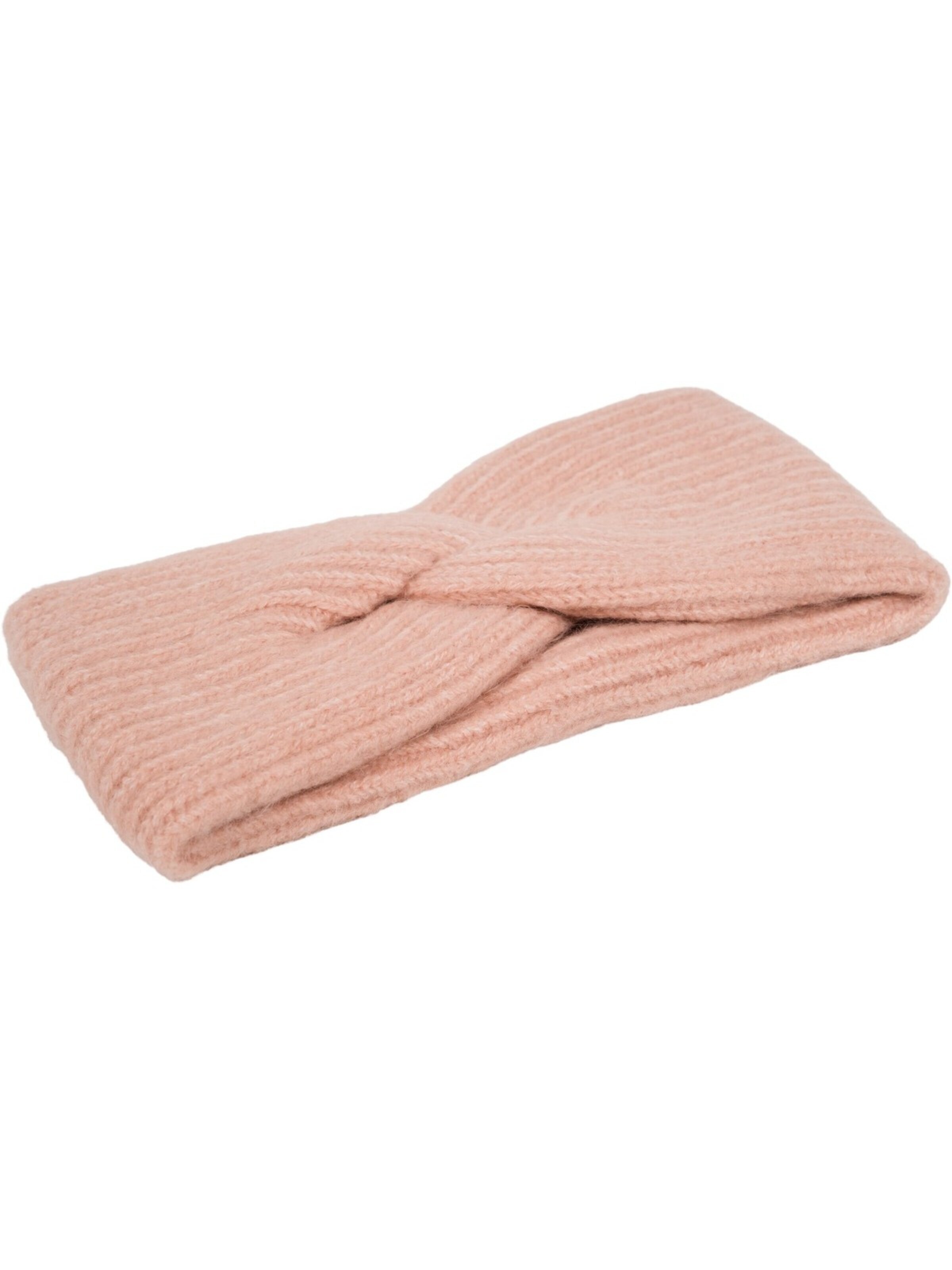 styleBREAKER Headband 'Strick Stirnband Rippenmuster Twist Knoten' in Pink