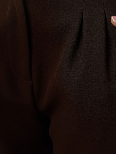 Hiccup Bandplooibroek in de kleur Chocoladebruin, Productweergave