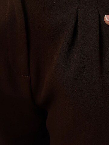 Hiccup Wide leg Bandplooibroek in Bruin