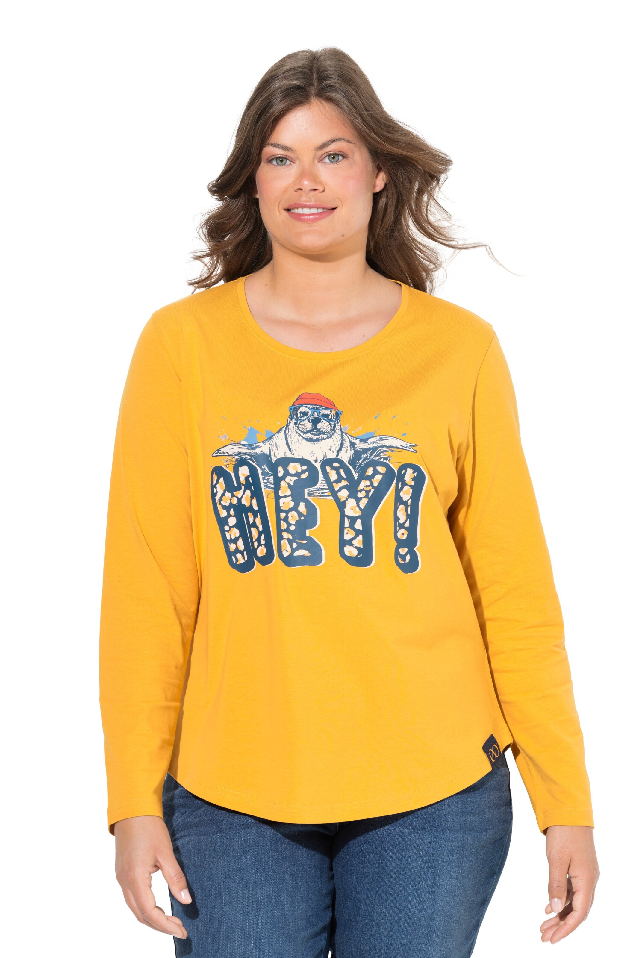 LAURASØN Shirt in Geel: voorkant