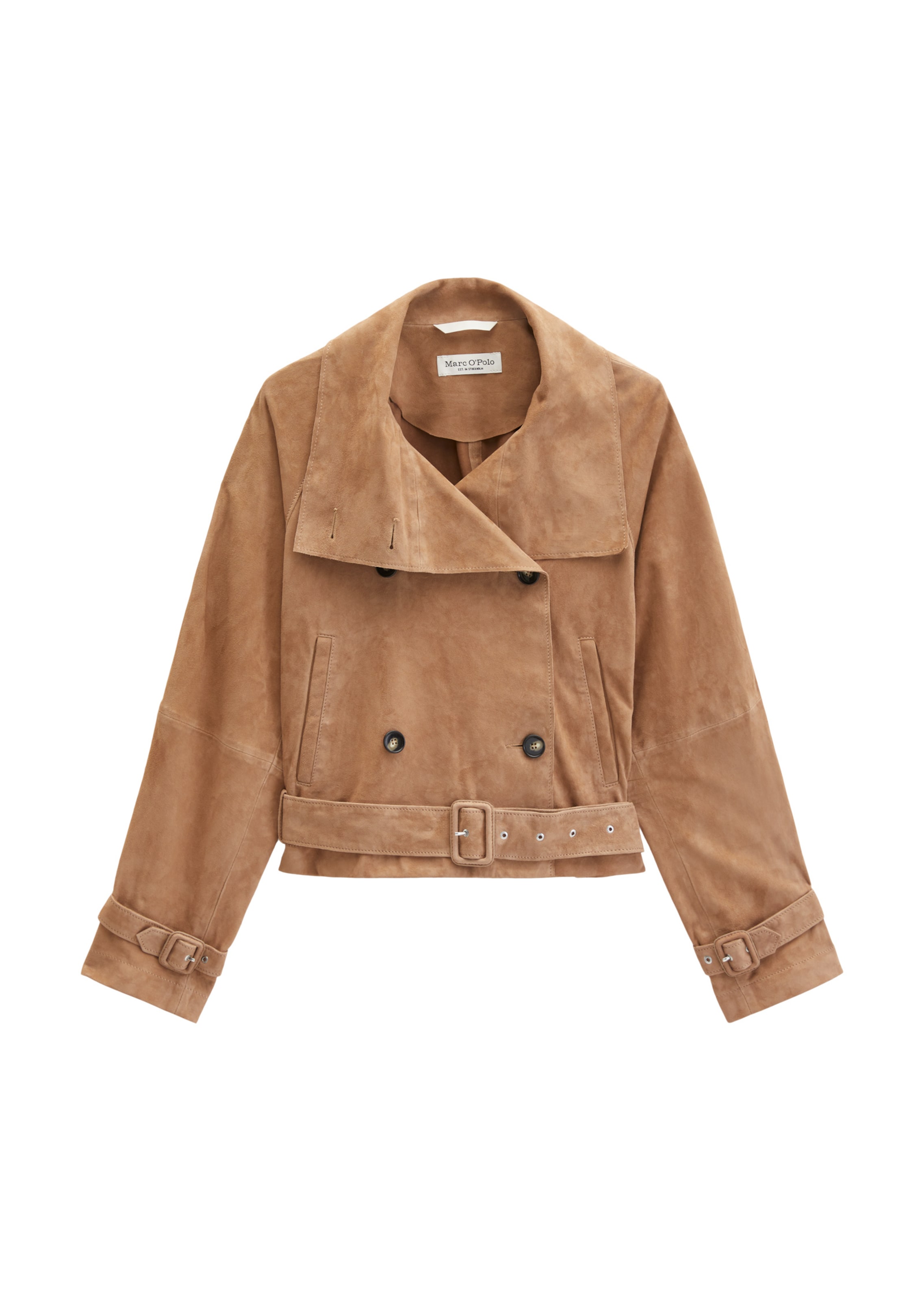 Veste mi-saison Marc O'Polo en marron : devant