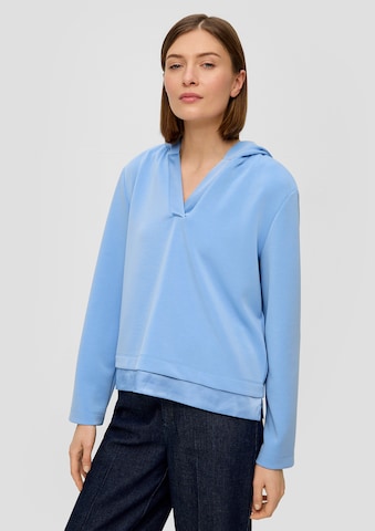 s.Oliver BLACK LABEL Sweatshirt in Blauw: voorkant