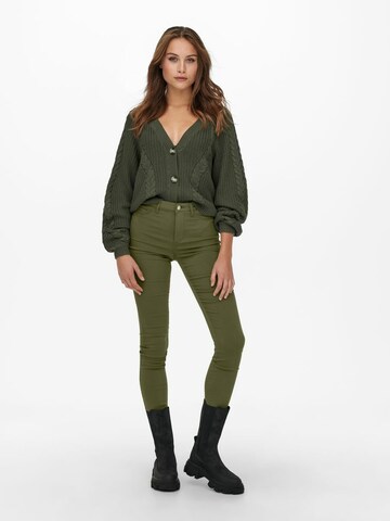 Skinny Pantaloni 'Nanna' di ONLY in verde