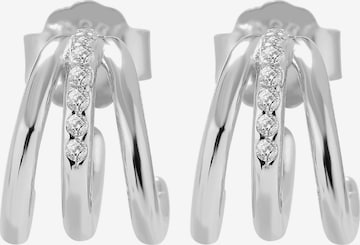 Akzent Earrings '"Carina" aus 925 Sterlingsilber, rhodiniert, langlebig' in Silver: front