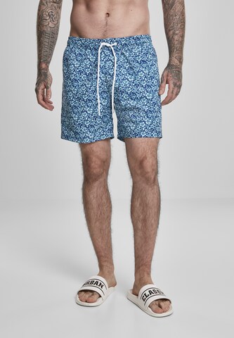 Shorts de bain Urban Classics en bleu : devant