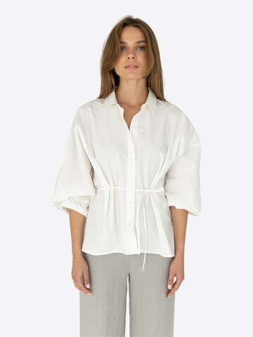 MSCW Bluse 'Havana'‌‌‌‌‌‌‌‌‌‌ in Weiß: Vorderseite