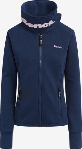 BENCH Zip-Up Hoodie 'Haylo' in Blue: front