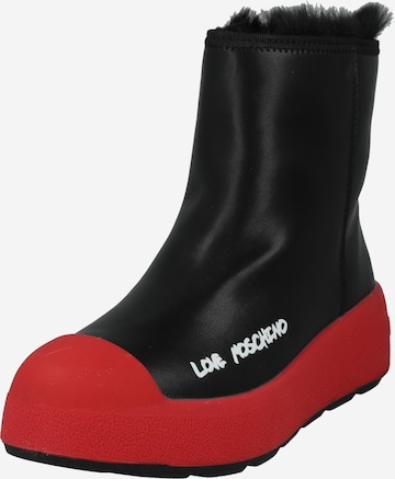 Love Moschino Ankle Boots 'RACE LOVE' in Black: front
