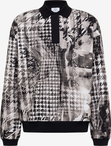 Carlo Colucci Sweatshirt 'Felder' in Schwarz: Vorderseite
