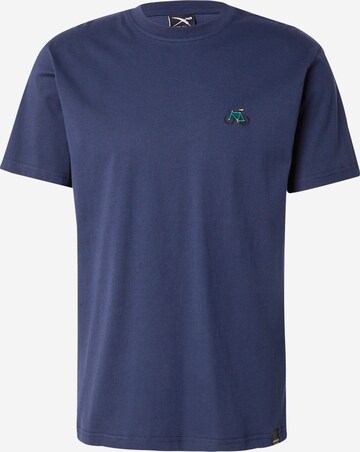 T-Shirt 'Peaceride' Iriedaily en bleu : devant