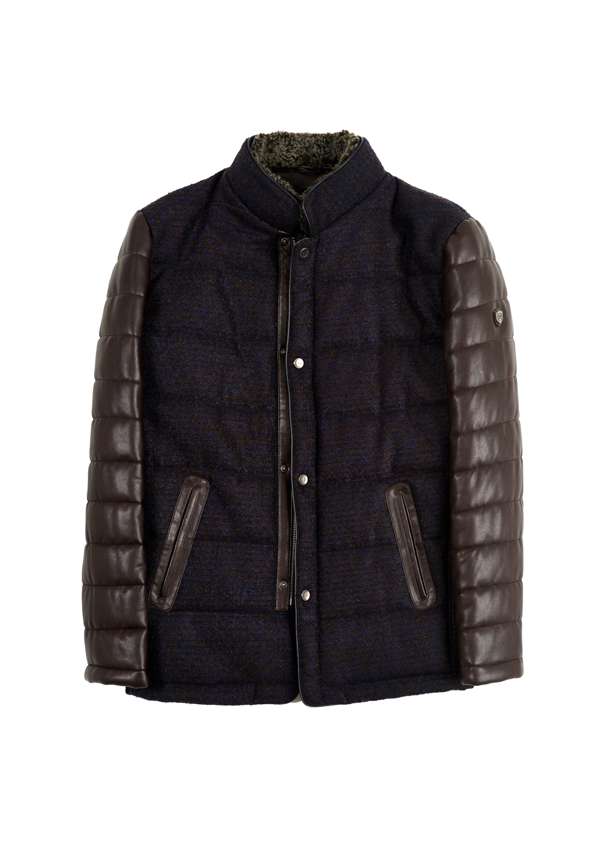 PIERRE CARDIN Kunstlederjacke in Blau: Vorderseite