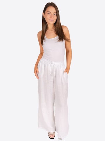 Wide Leg Pantalon 'Perla' Seasons of April en blanc