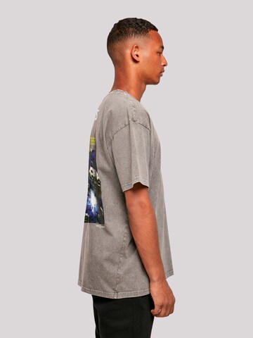 F4NT4STIC Shirt 'Atari Games Logo White Retro Gaming Horizontal' in Grijs