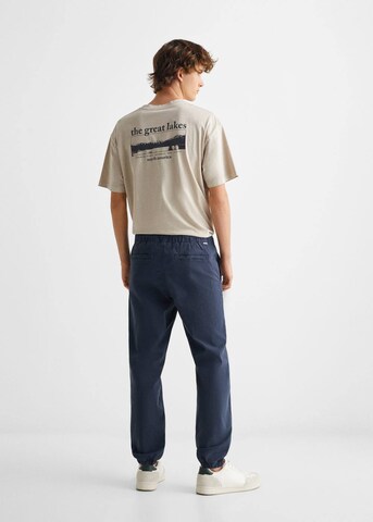 MANGO TEEN Tapered Pants in Blue